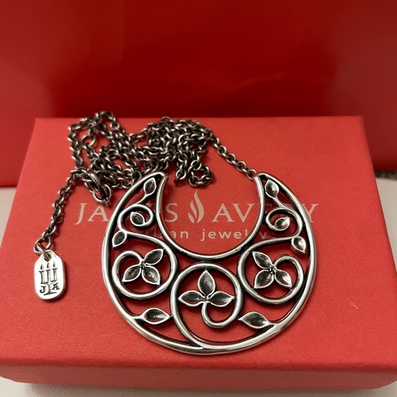James Avery Jewelry Retired Rare James Avery Crescent Vine Necklace